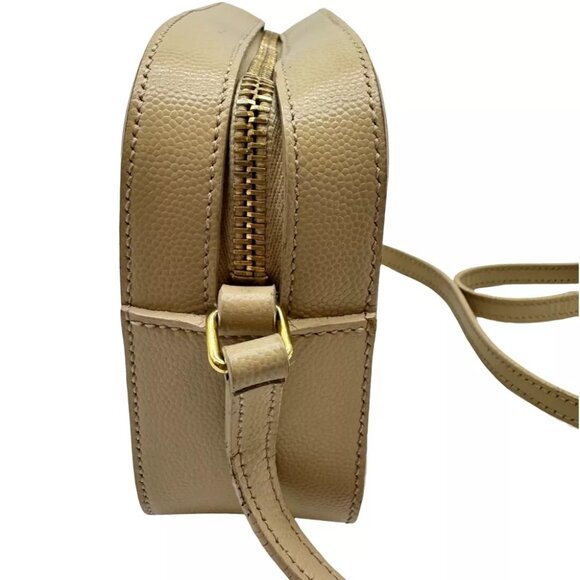 Authentic SAINT LAURENT Camera Bag Mini Shoulder Bag Ivory Leather #36634822 - Picture 5 of 12